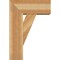 Ekena Millwork Traditional Block Rough Sawn Bracket w/ Offset Brace, Western Red Cedar, 8"W x 18"D x 26"H BKT0806X18X26TRA05RWR - alternate 2